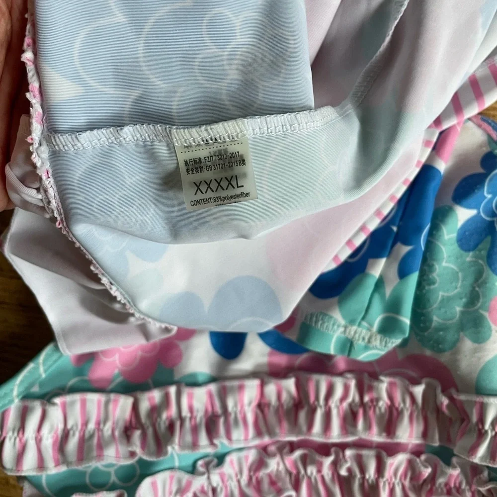 Ruffle butts rashguard family matching swim suit